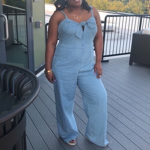 Chambray denim jumper
